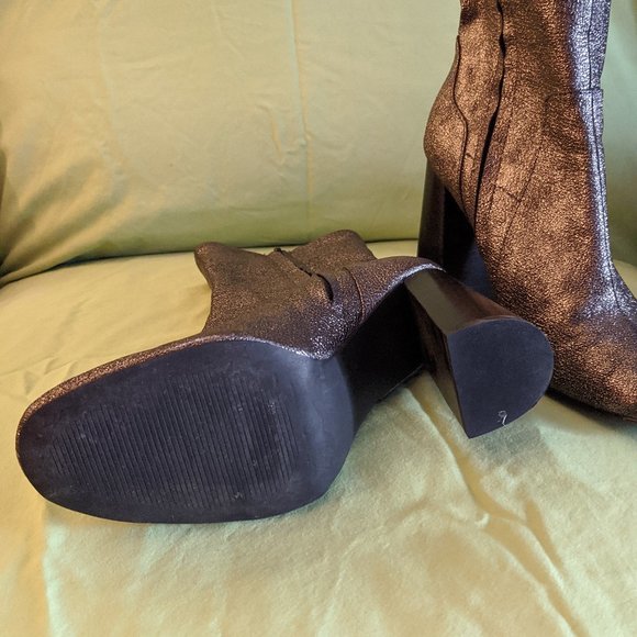 Metallic Boots by Design lab, size 8 NEW - Picture 3 of 4